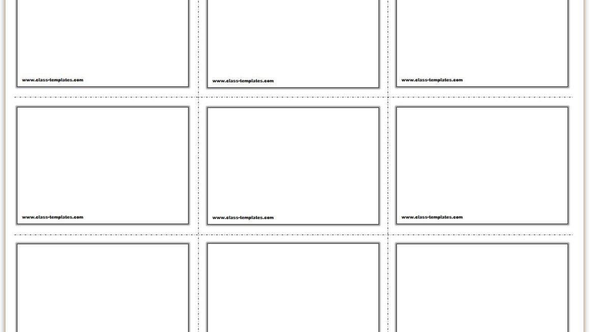 Free Printable Flash Cards Template