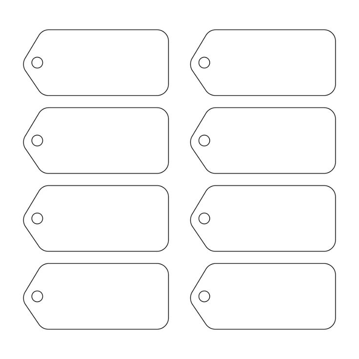 Free Small Blank Printable Tags With Holes
