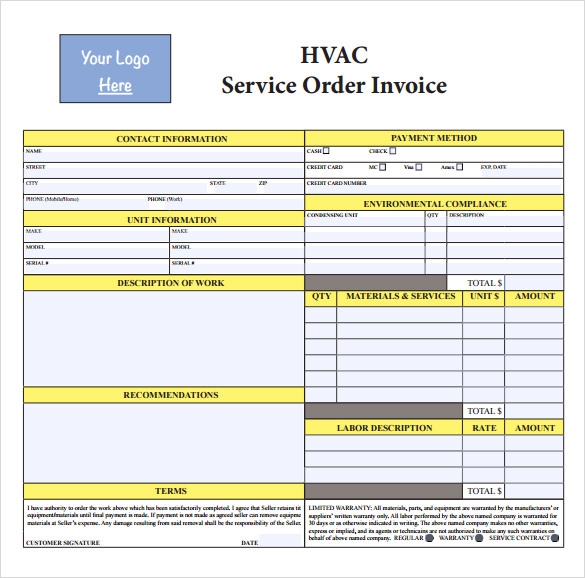 Free Printable Hvac Invoice Template Ataglance Printable Calendar Free Printable Hvac Invoice Template Ataglance Printable Calendar