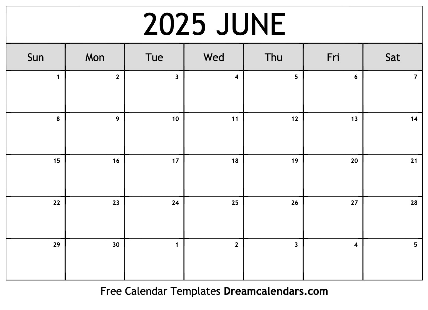 Free Printable June 2025 Monthly Calendar Evie Pike Free Printable June 2025 Monthly Calendar Evie Pike