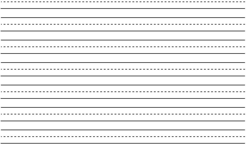 Free Printable Kindergarten Lined Paper Template Free Printable Lined