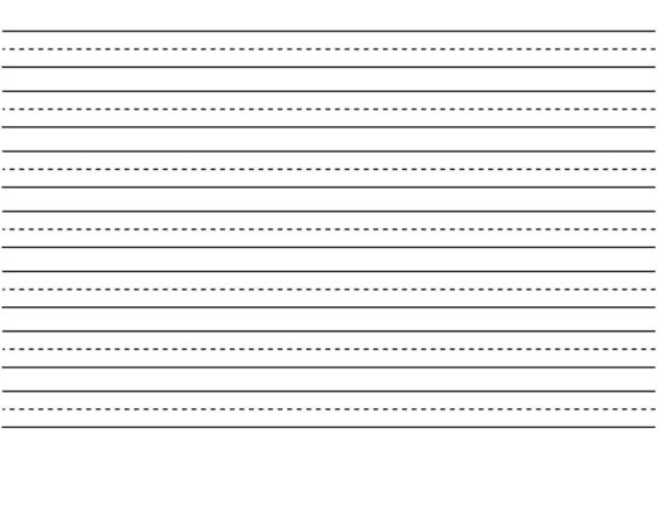 Blank Lined Paper For Kindergarten Free Printable