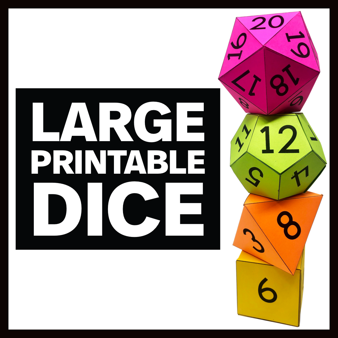 Free Printable Large Dice Template Download Free Printable Large Dice 