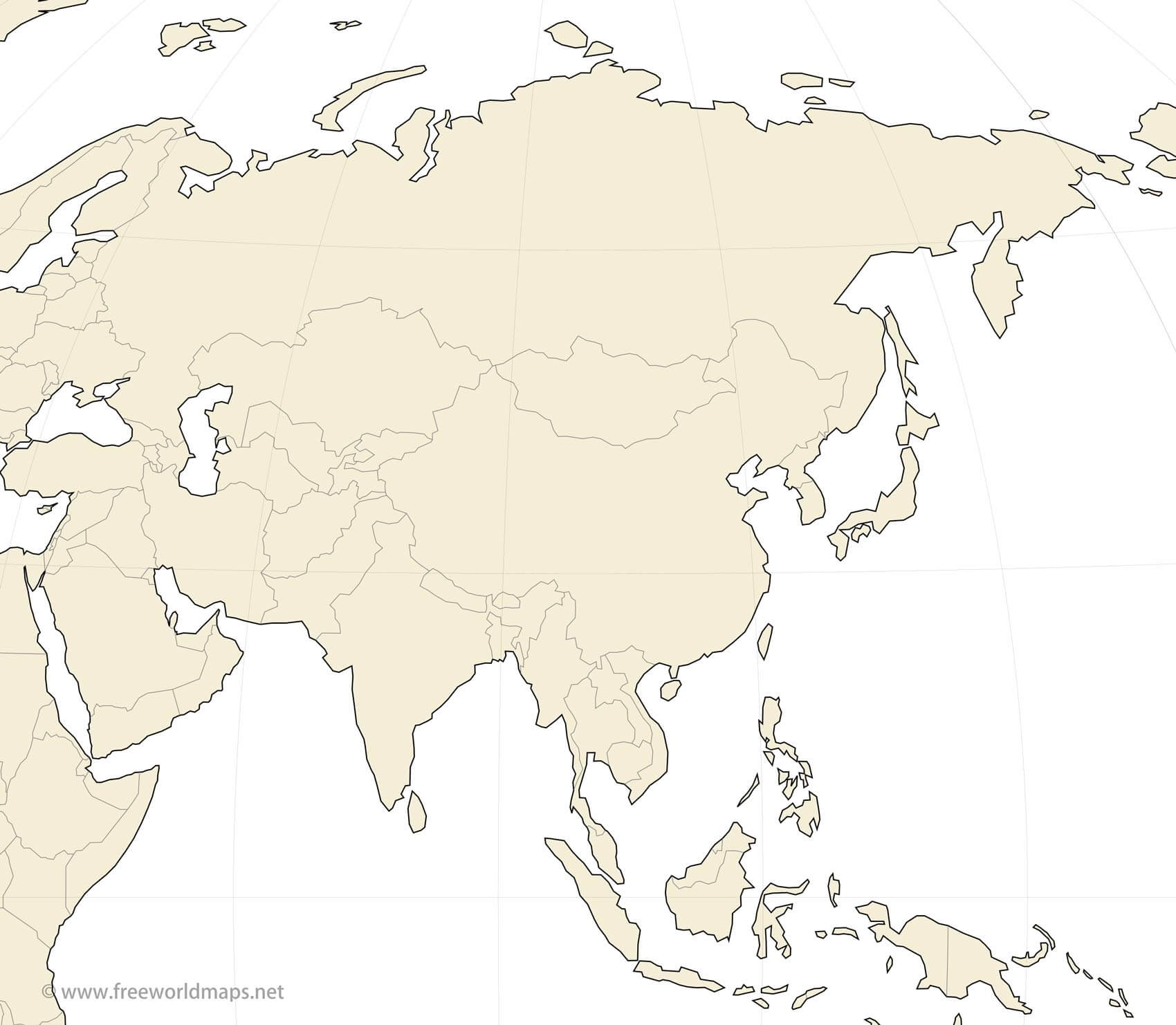 Free Printable Maps Of Asia Free Printable Maps Of Asia