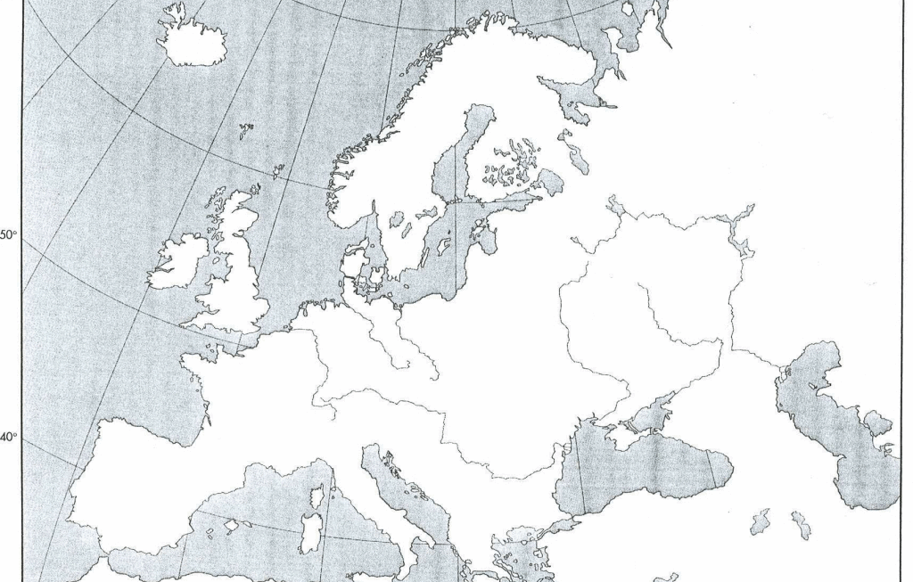 Free Printable Maps Of Europe Intended For Printable Blank Physical Map