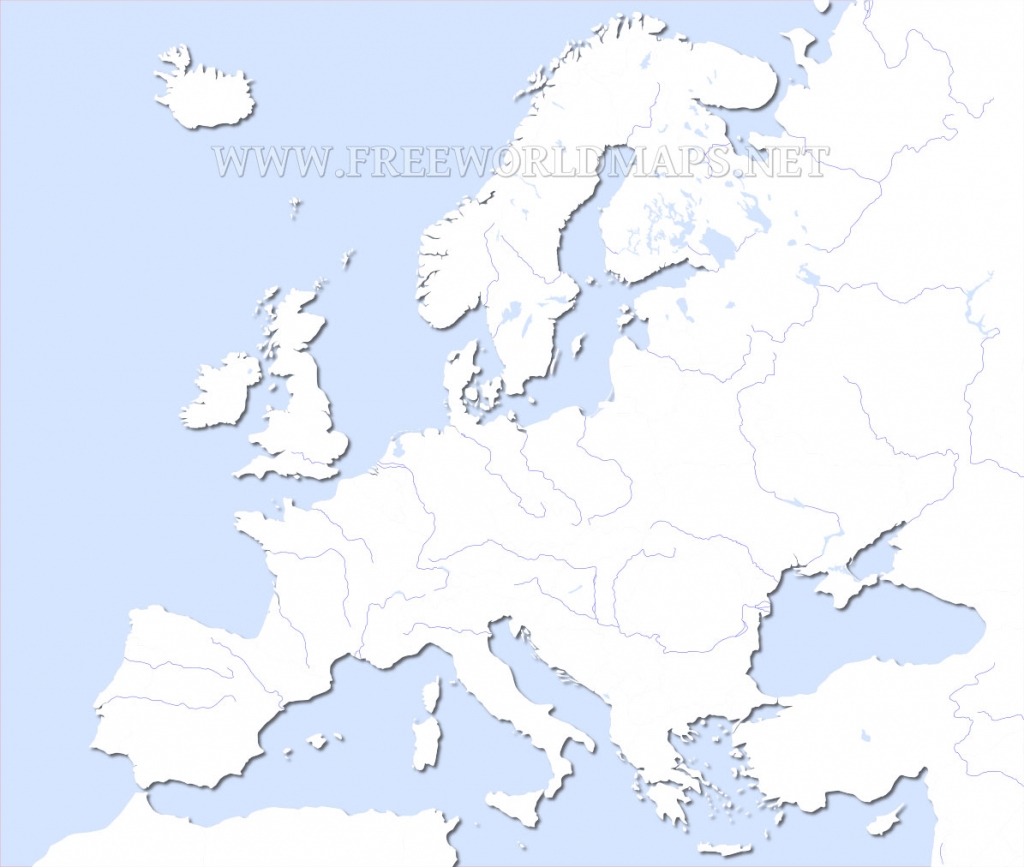 Free Printable Maps Of Europe Intended For Printable Blank Physical Map 