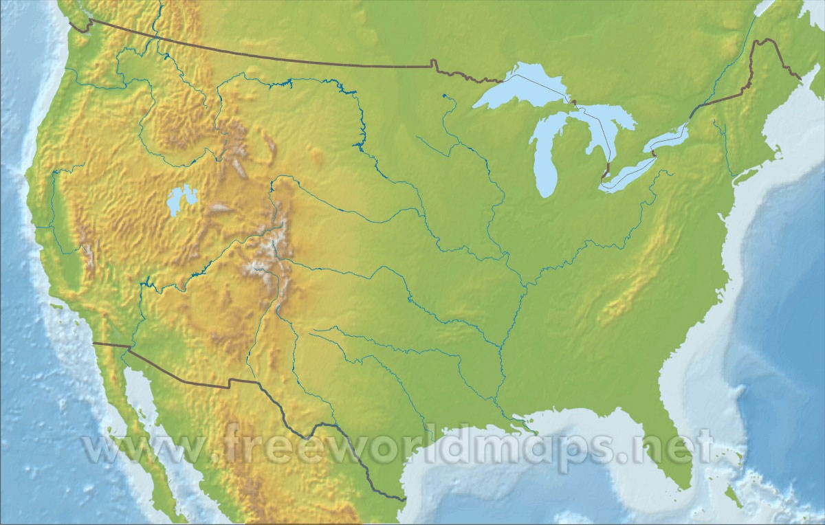 Free Printable Maps Of The United States Free Printable Maps Of The United States