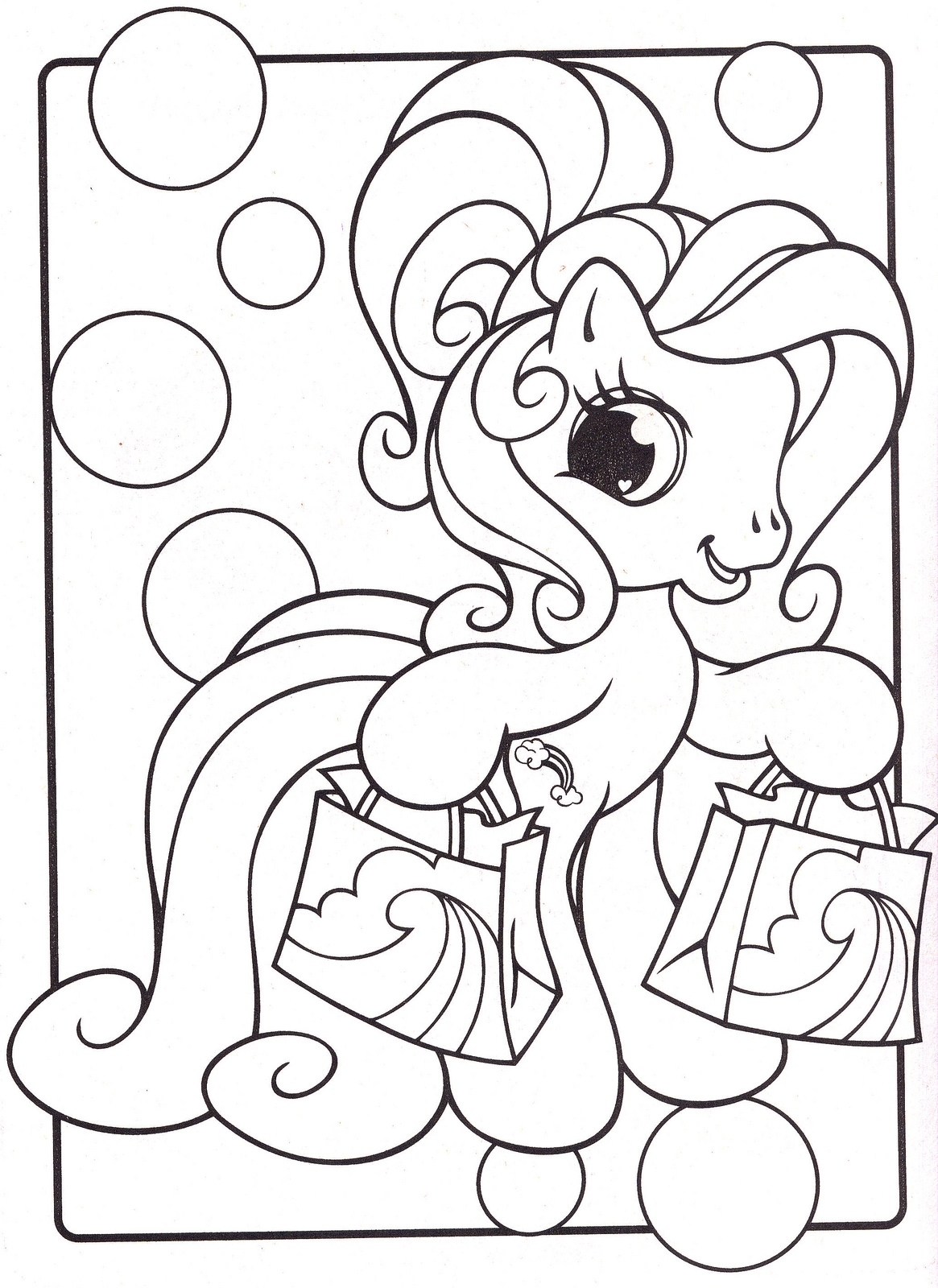 Blank Printable My Little Pony Coloring Pages