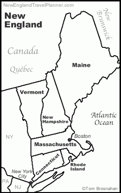 Free Printable New England Map Free Printable New England Map