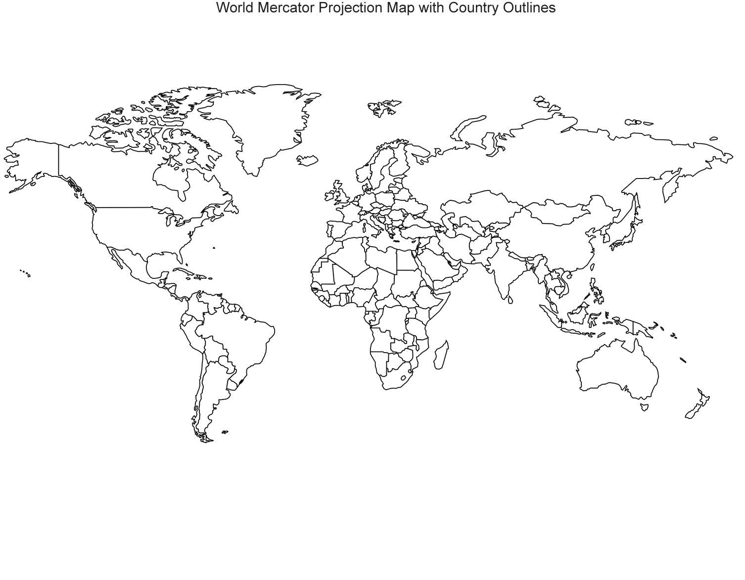Blank Printable World Map With Countries Blank Printable World Map With Countries
