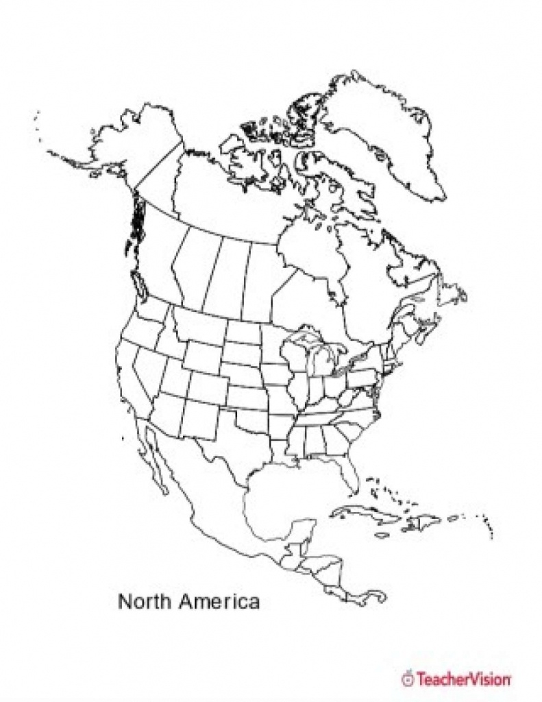 Free Printable Outline Map Of North America Free Printable Outline Map Of North America