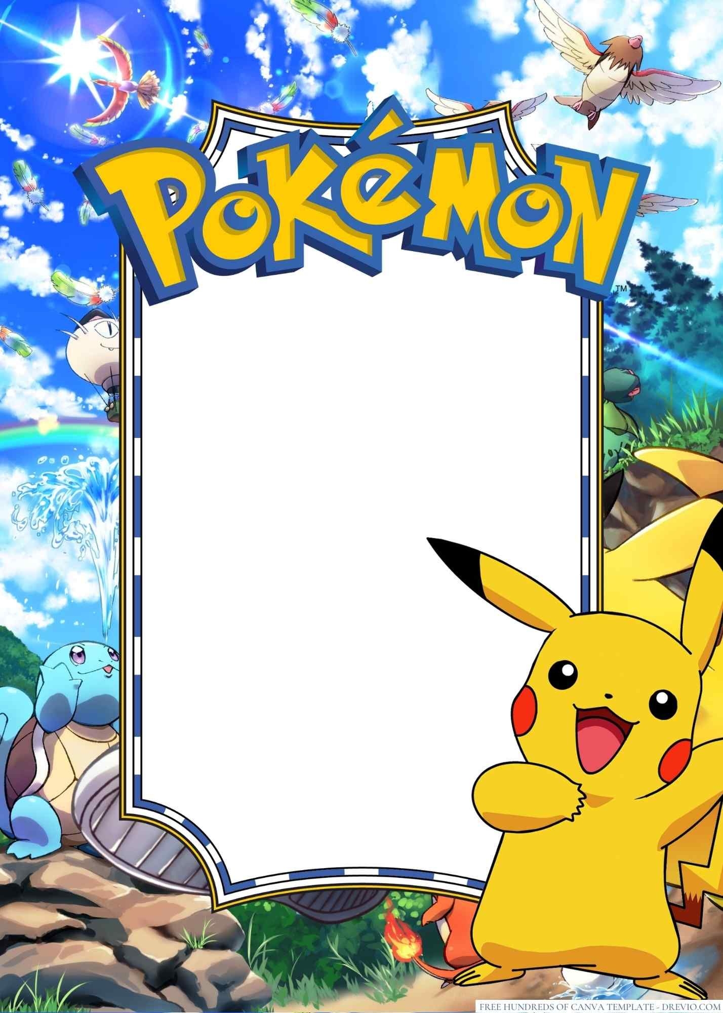 Free Printable Pokemon Invitation Templates Artofit