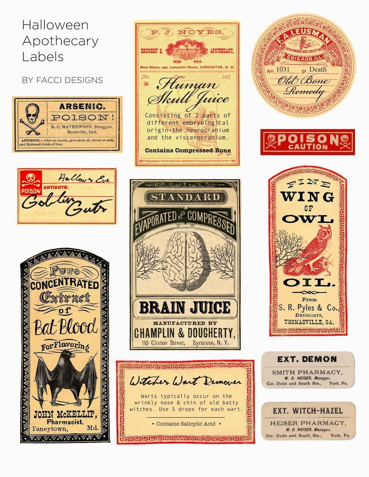 Free Printable Printable Apothecary Labels Free Printable Printable Apothecary Labels
