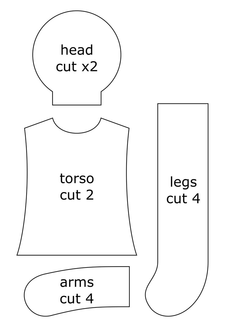 Free Printable Rag Doll Sewing Patterns Free Printable Rag Doll Sewing Patterns