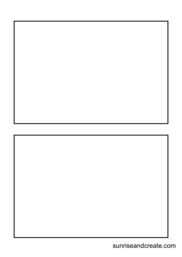 Blank White Paper With Retangles Printables