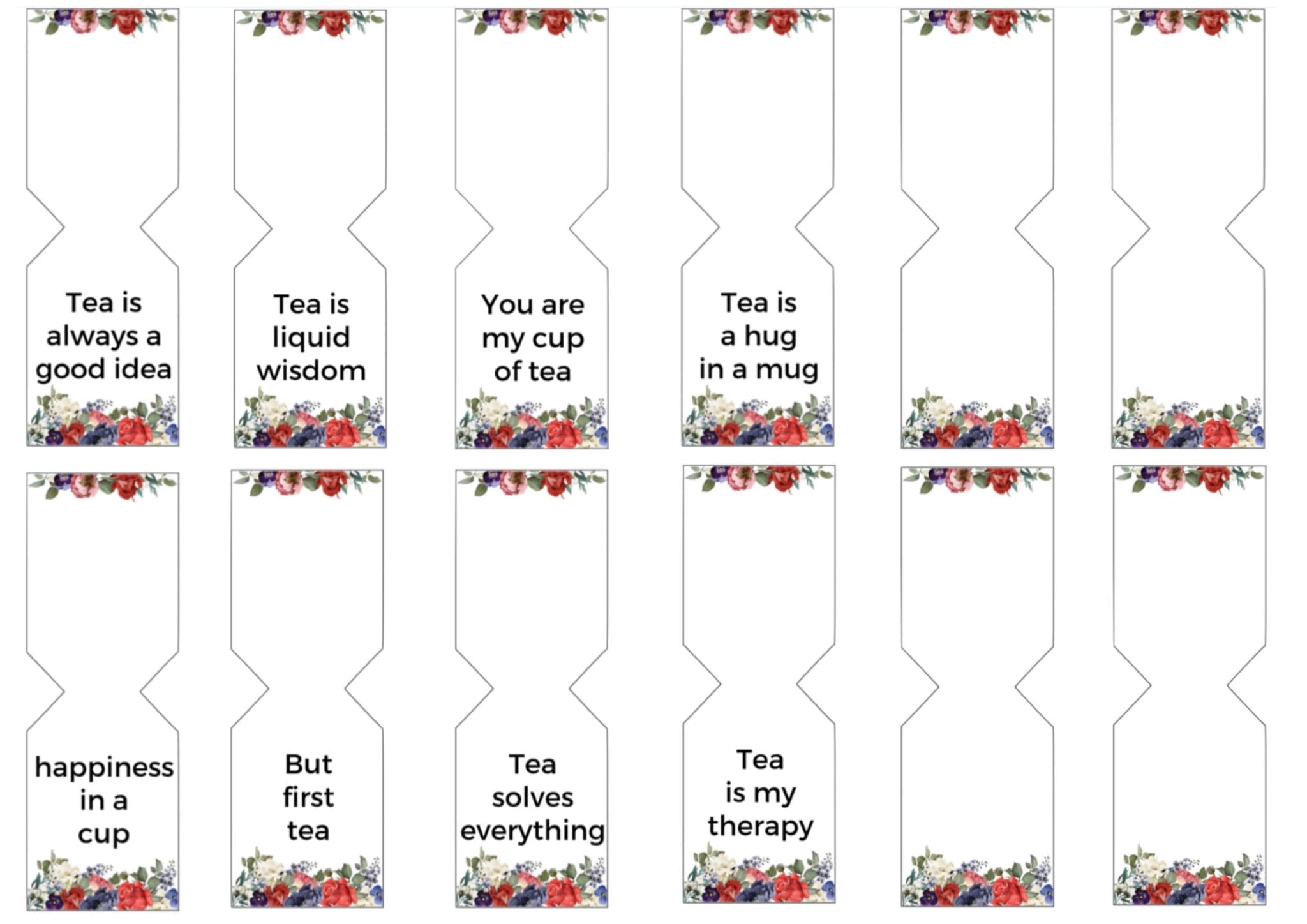 Free Printable Tea Bag Tag Template Printable Templates
