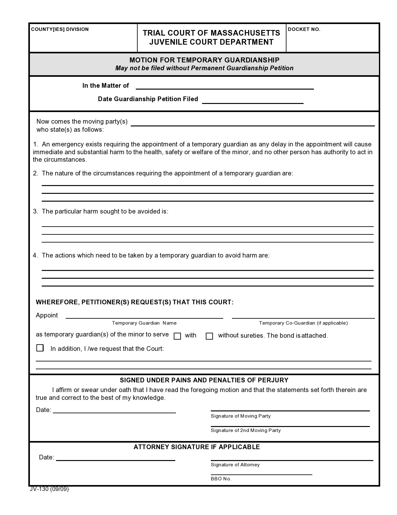 Free Printable Temporary Guardianship Form Printable Templates
