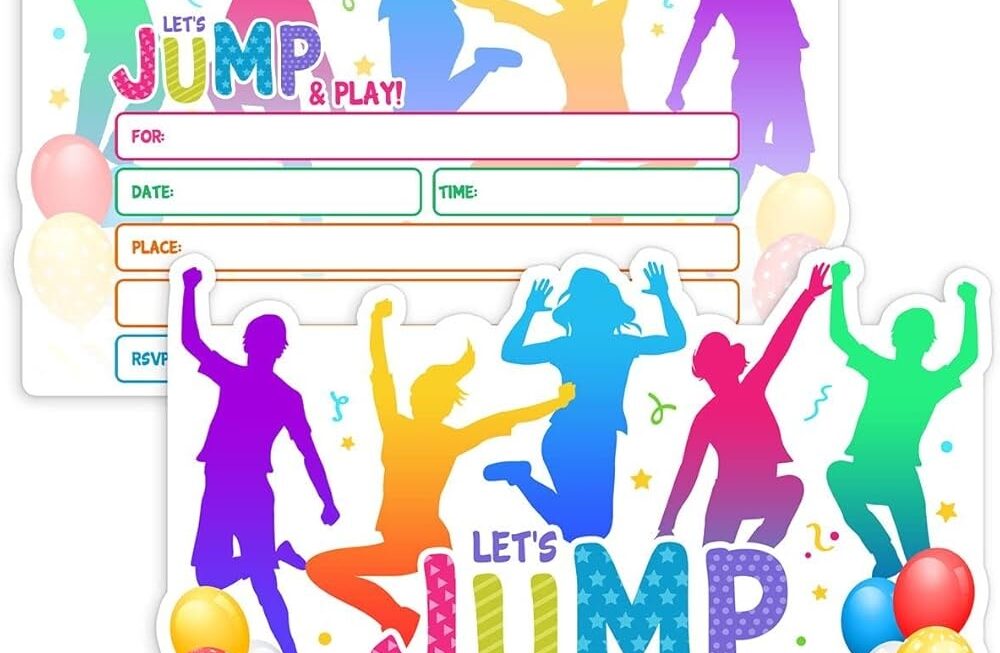 FREE Printable Trampolines Birthday Invitation Templates 52 OFF