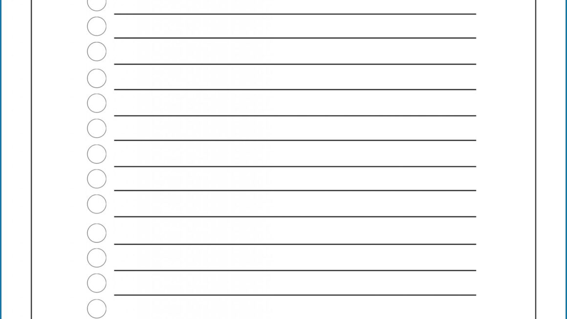 Free To Do List Printable Template