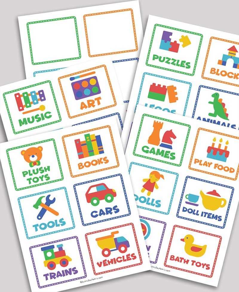 Blank Toy Bin Labels Free Printables