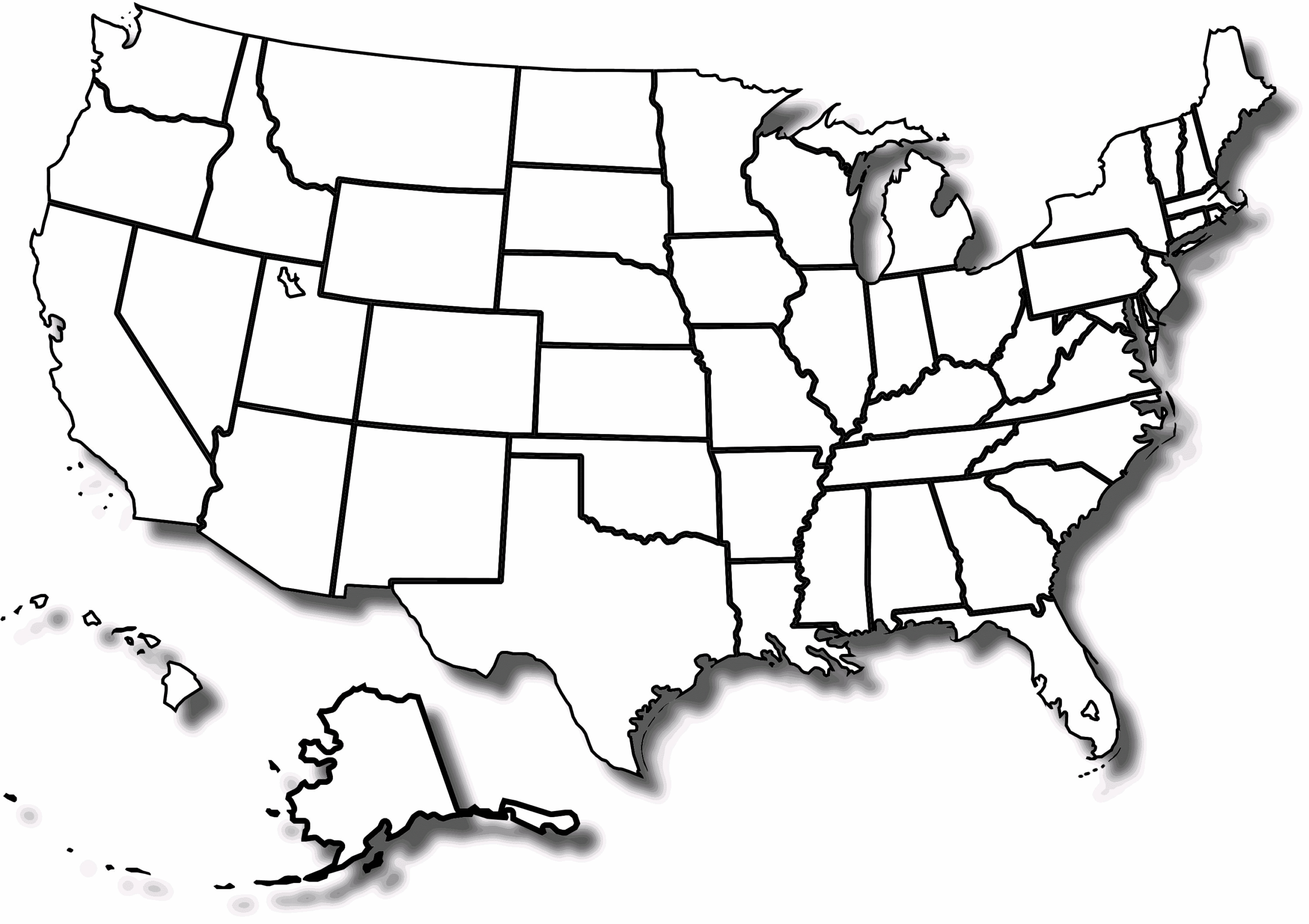 Free United States Black And White Outline Map Download Free United Free United States Black And White Outline Map Download Free United