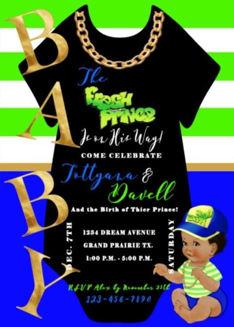 Fresh Prince Of Bel Air Baby Shower Invitations Baby Shower Invitations