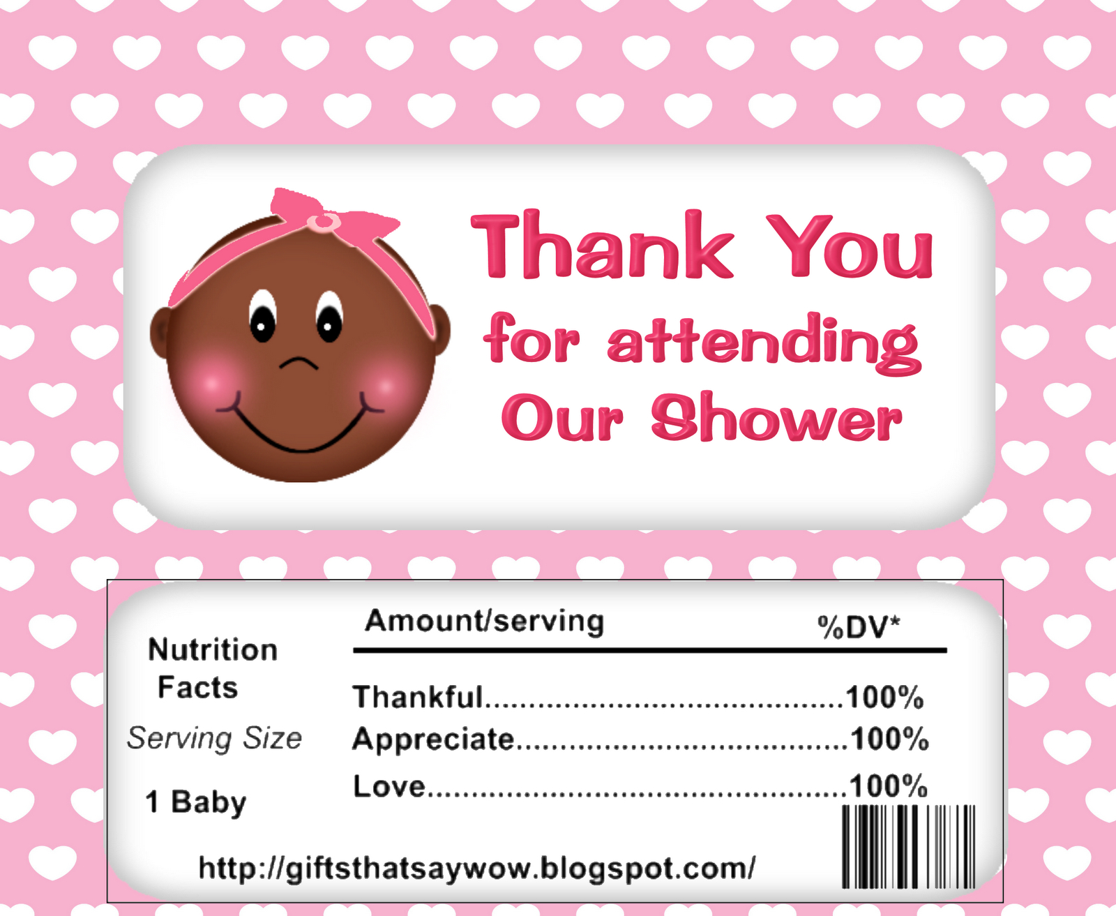 Gifts That Say Wow Free Printable African American Baby Shower Candy Gifts That Say Wow Free Printable African American Baby Shower Candy