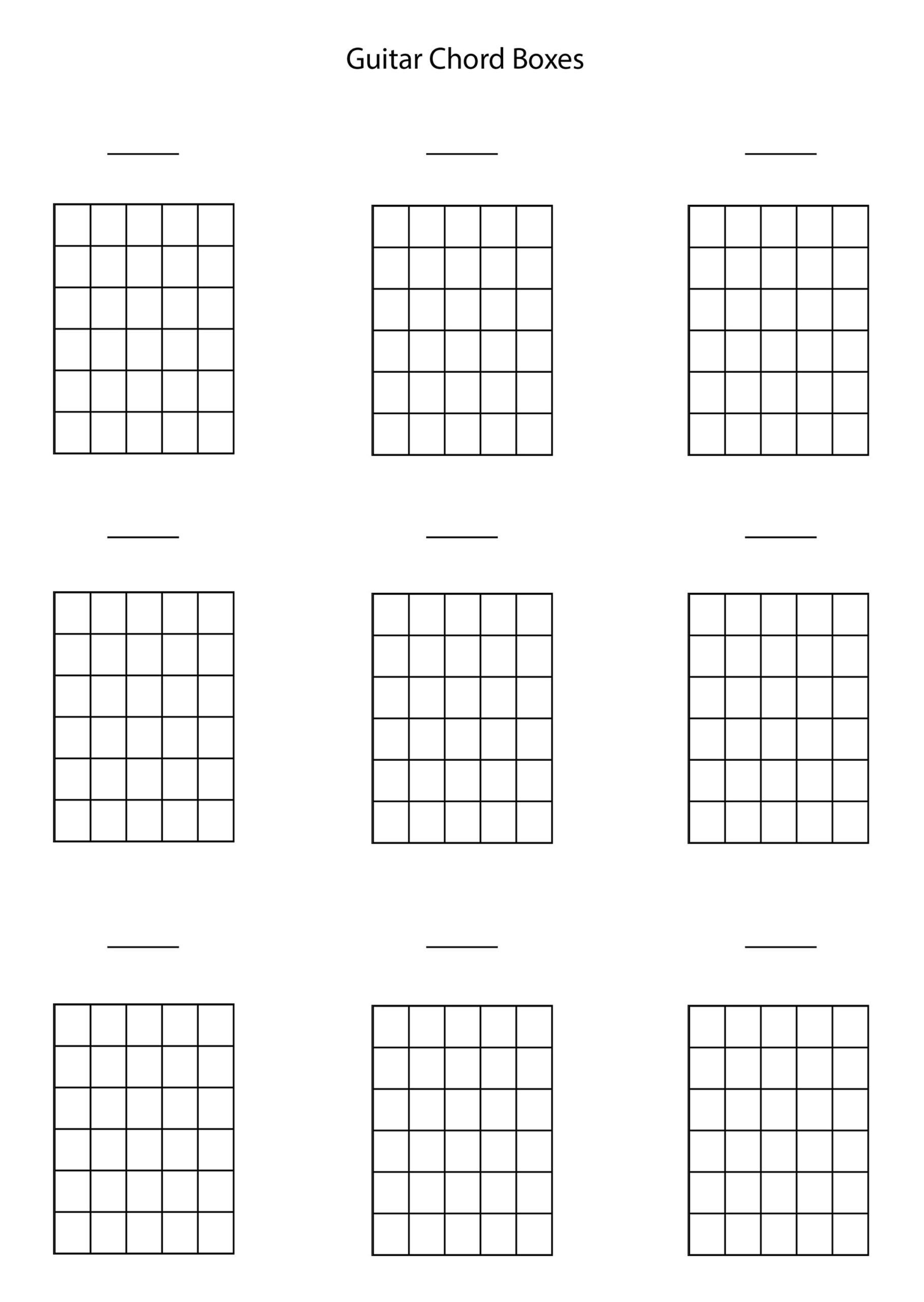 Printable Blank Blank For Guitar Chord Sheets Printable Blank Blank For Guitar Chord Sheets