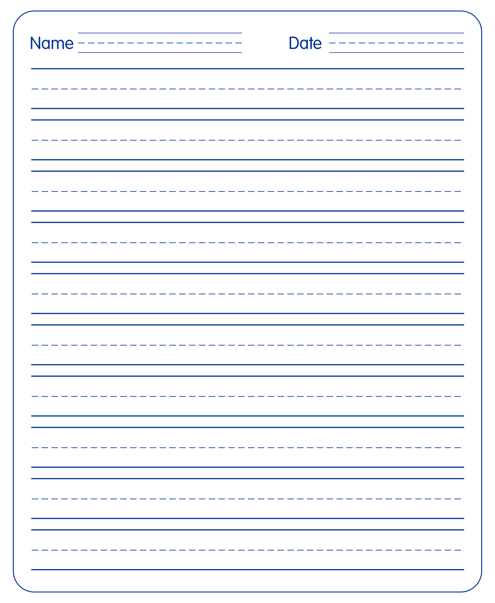 Handwriting Paper Free Printable Free Printable Handwriting Paper In A 