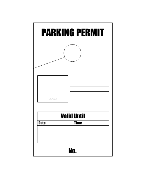 Blank Parking Hang Tags Free Printable