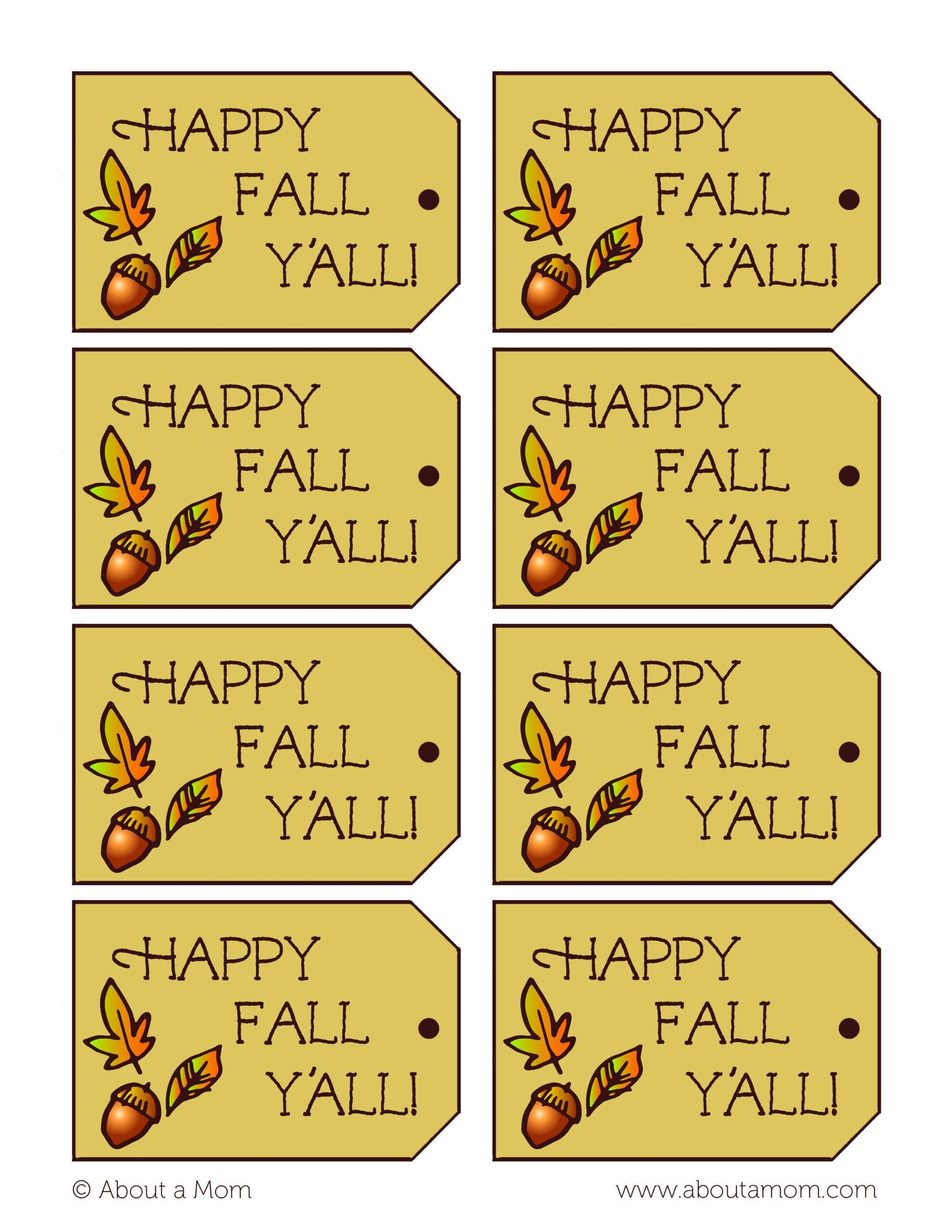 Happy Fall Gift Tags Free Printable Printable Templates Protal