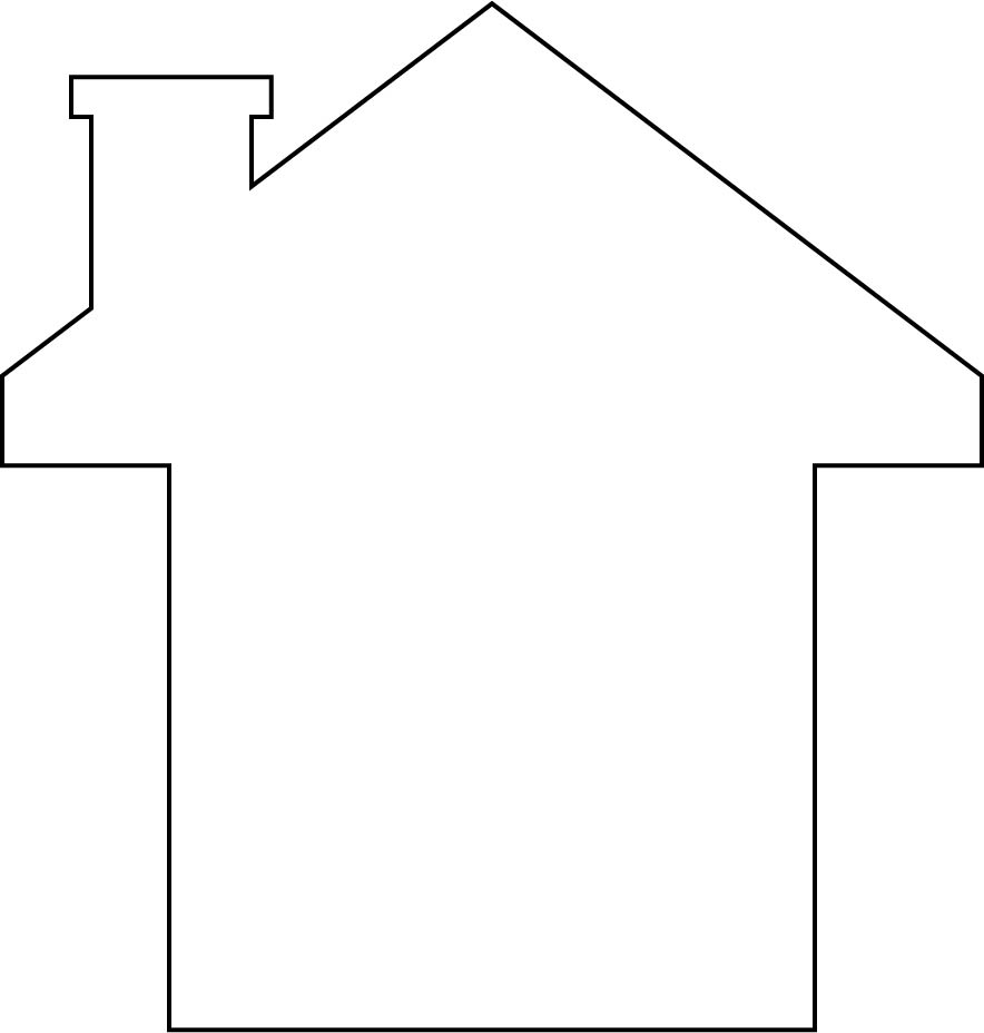 House Outline 10 Free PDF Printables Printablee House Outline 10 Free PDF Printables Printablee