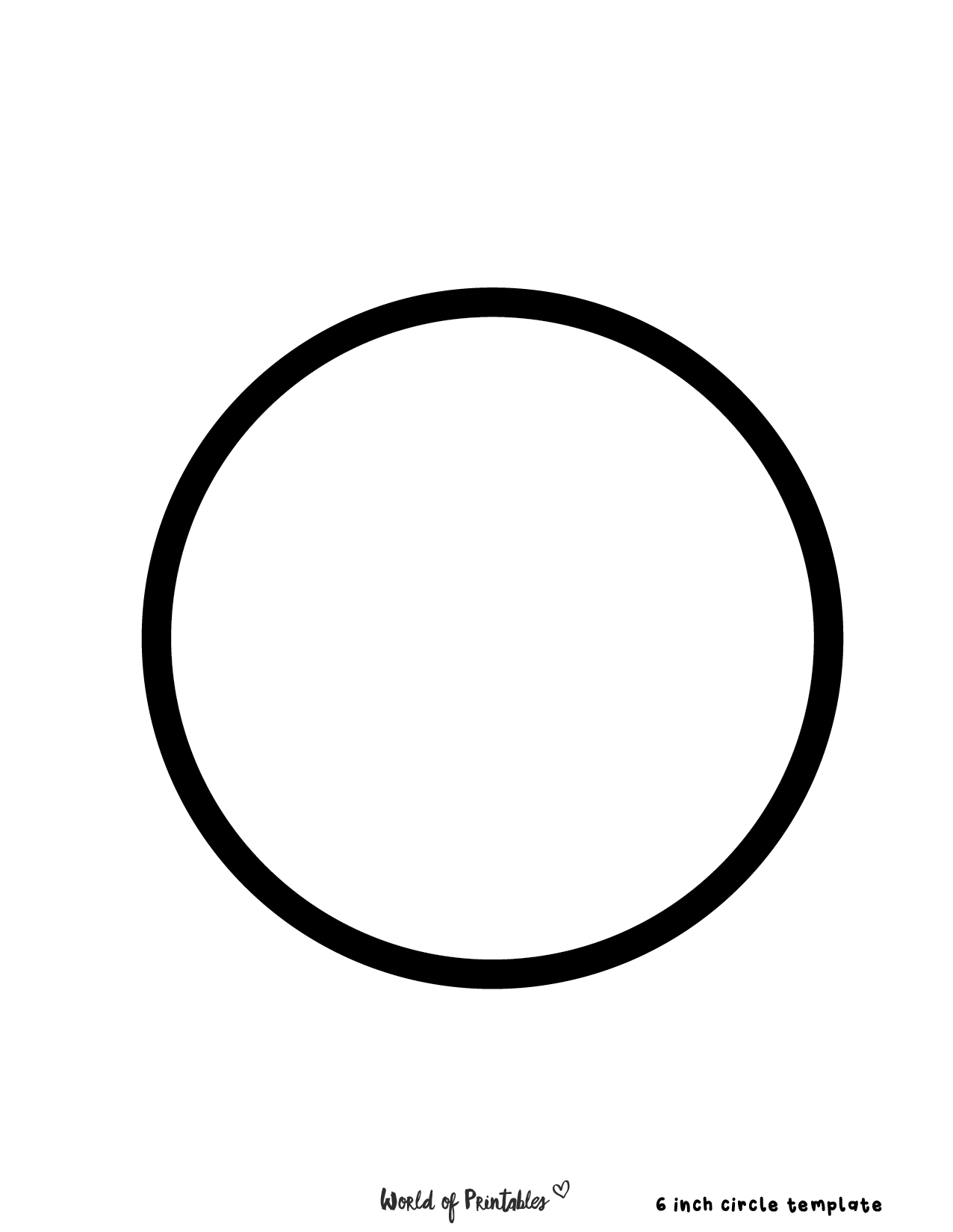 Free Printable Blank Circle Full Page