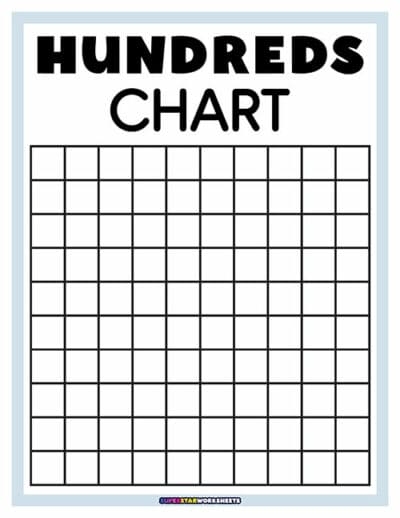 Hundreds Chart Printables Superstar Worksheets