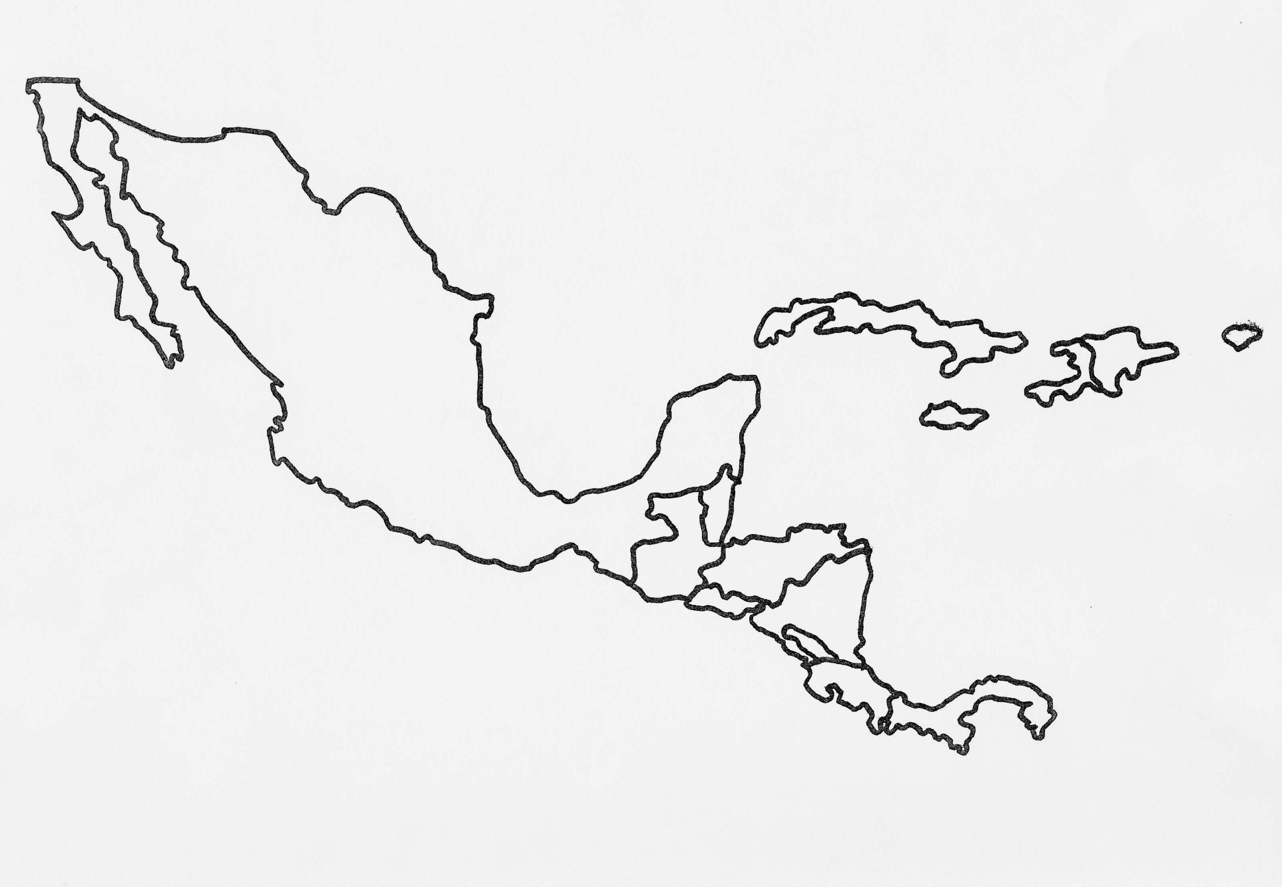 Image Result For Blank Central America Map Central America Map Map 
