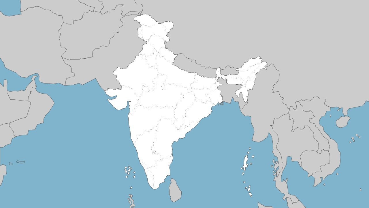 Indian Subcontinent Outline Map Indian Subcontinent Outline Map