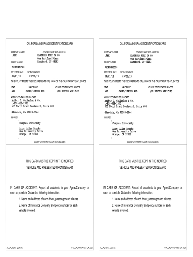 Insurance Id Card Template Insurance Id Card Template