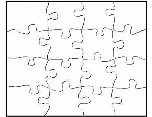 Free Printable Blank Jigsaw Puzzle Pieces