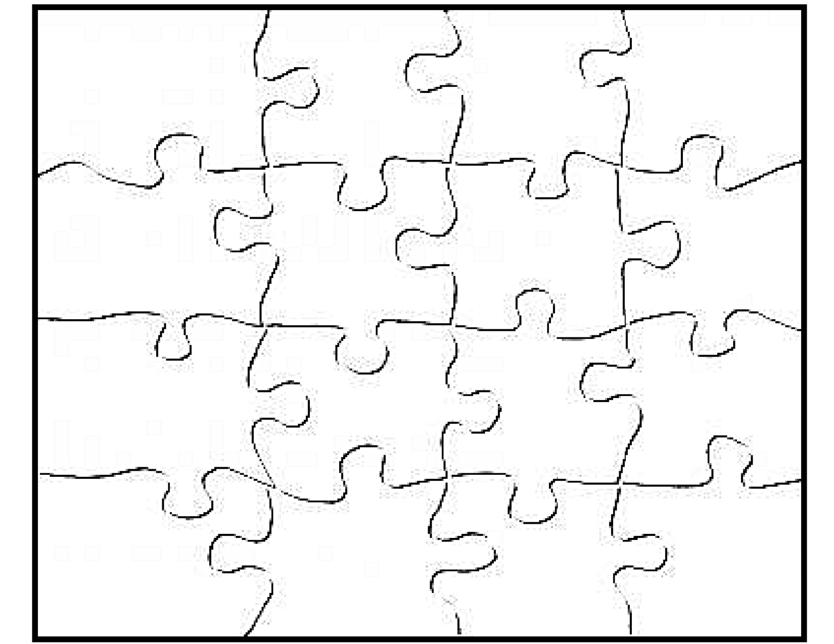 Jigsaw Puzzle Blank Template Jigsaw Puzzle Blank Template