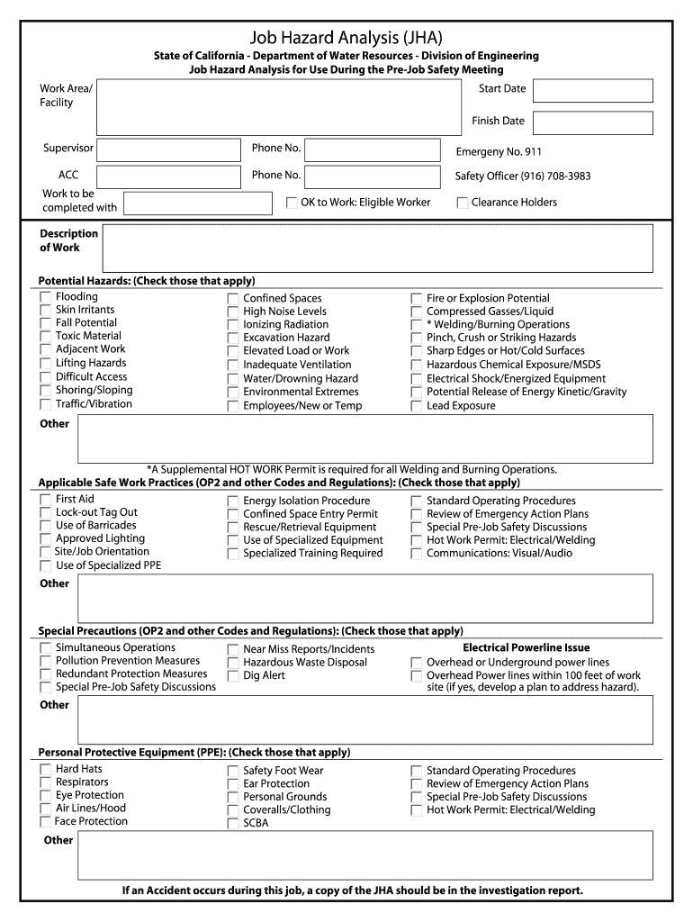 Job Hazard Analysis Sample Pdf Fill Online Printable Fillable Job Hazard Analysis Sample Pdf Fill Online Printable Fillable