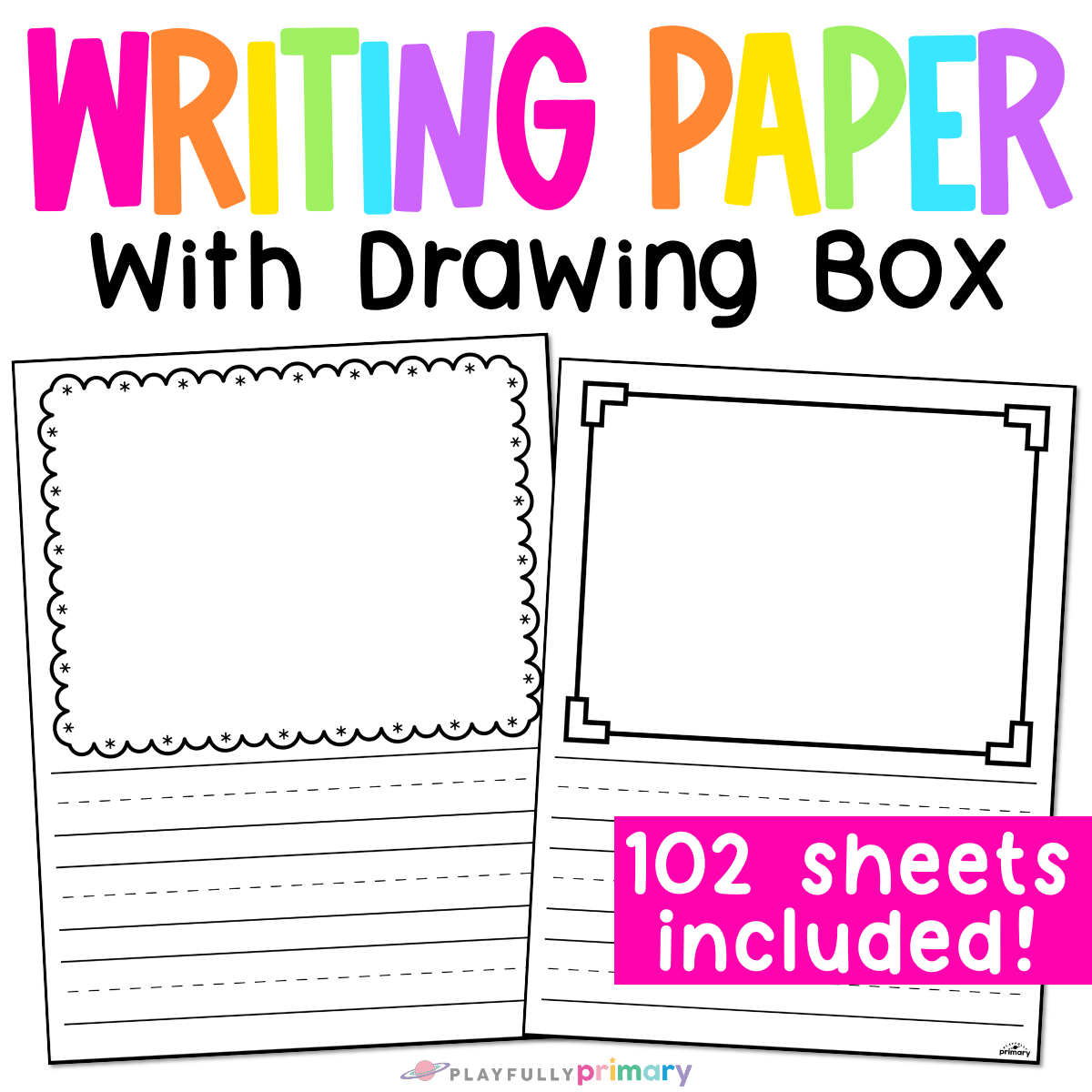 Kindergarten Journal Paper Printable Writing Paper With Drawing Box Kindergarten Journal Paper Printable Writing Paper With Drawing Box