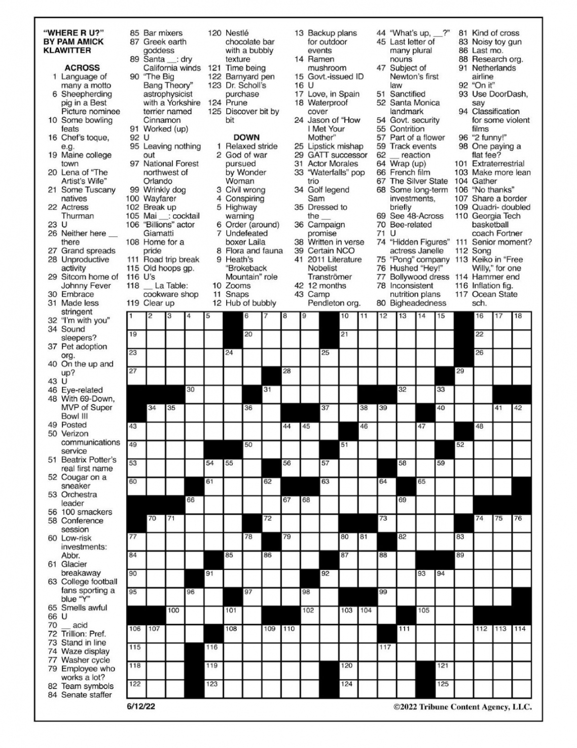 La Times Free Printable Crossword Puzzles FREE Printables La Times Free Printable Crossword Puzzles FREE Printables