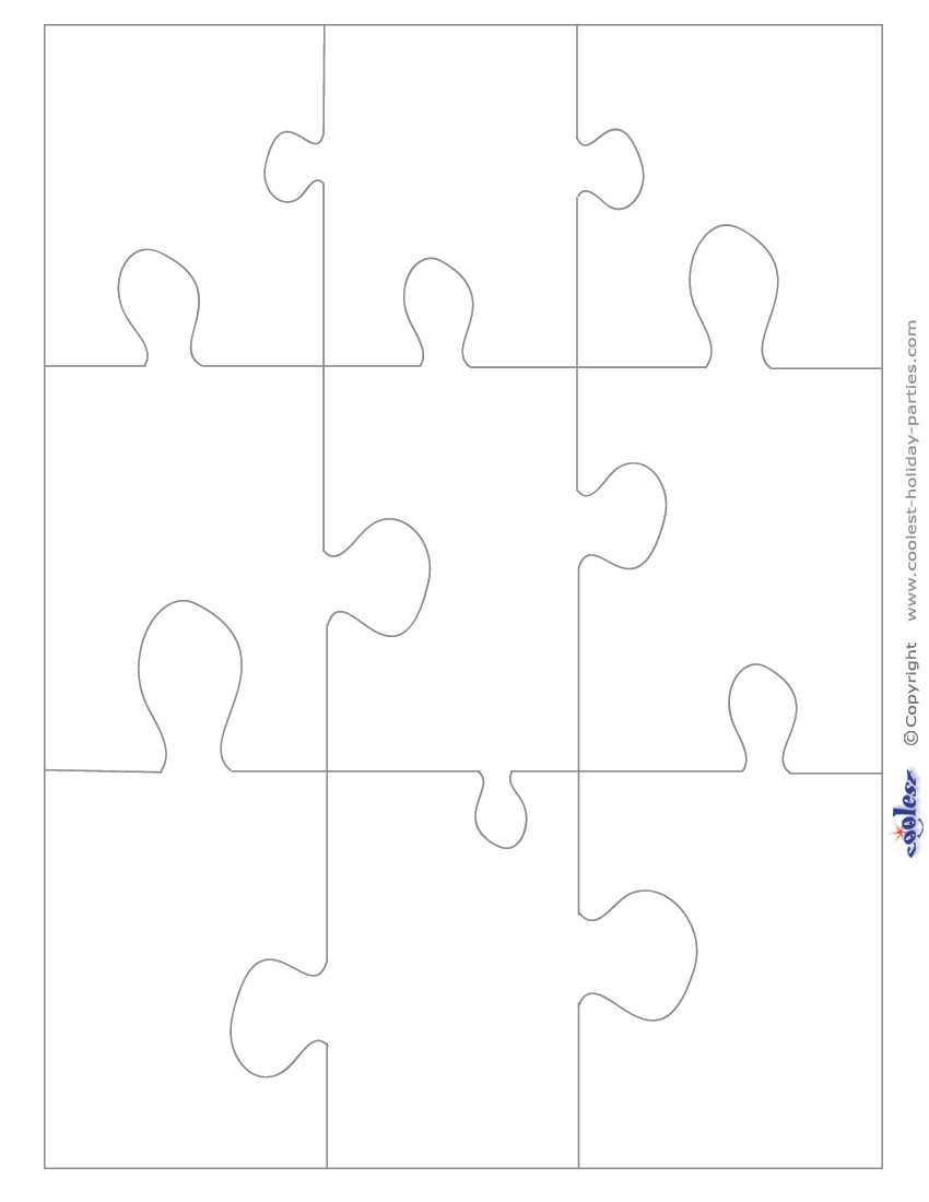 Large Blank Printable Puzzle Pieces Large Blank Printable Puzzle Pieces
