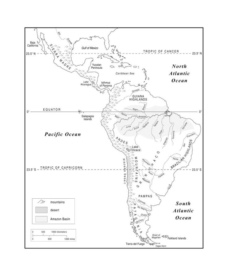 Latin America Physical To South America Physical Features Map Blank X Latin America Physical To South America Physical Features Map Blank X