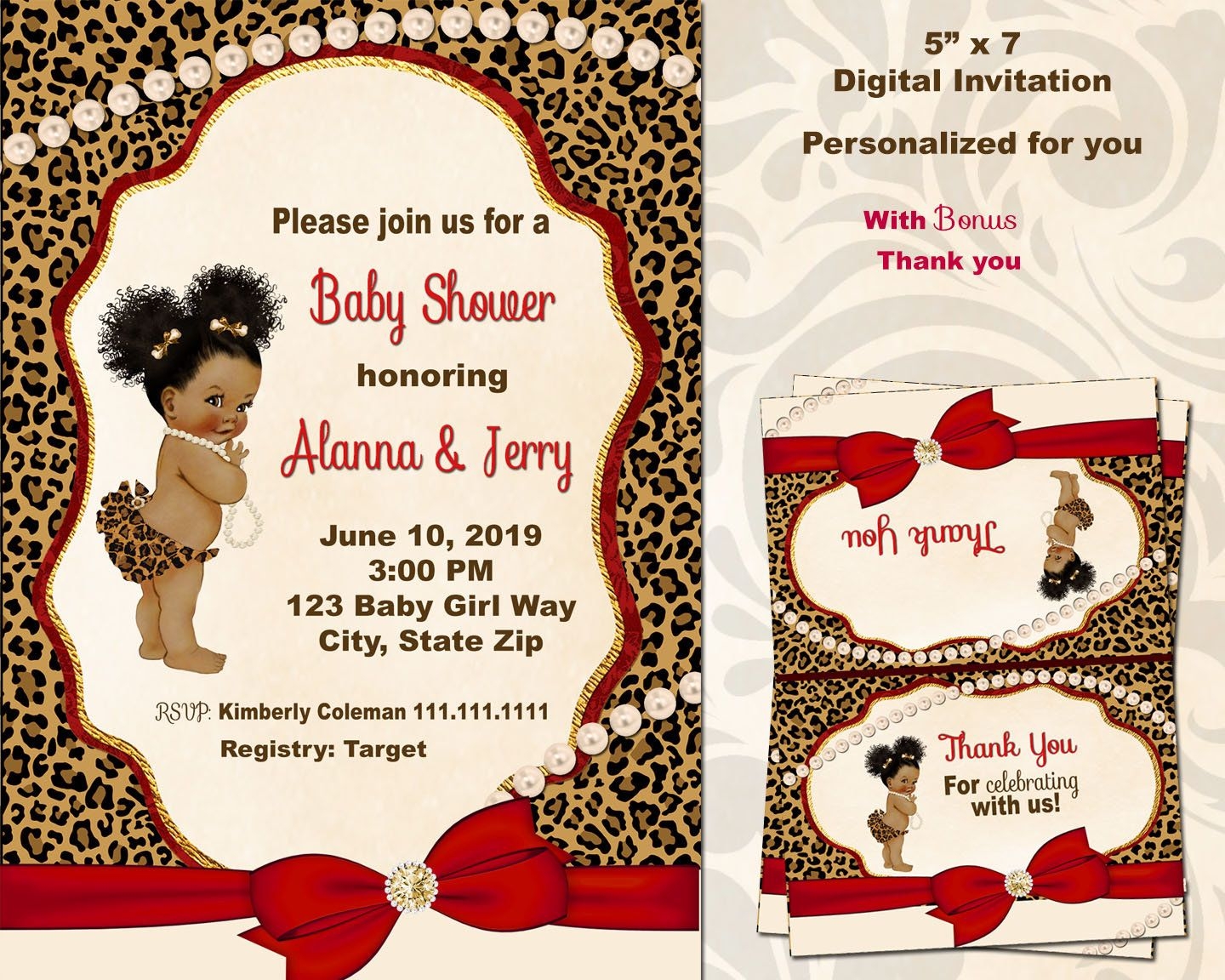 Free Printable African American Baby Shower Blank Free Printable African American Baby Shower Blank