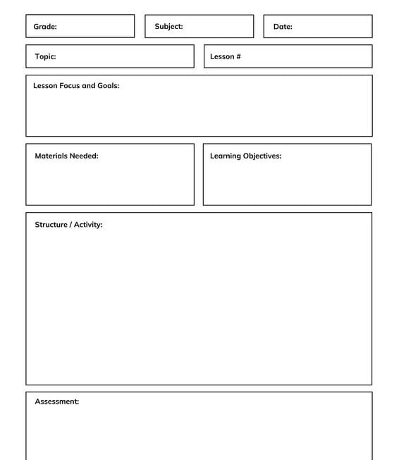 Lesson Plan Templates You Can Customize For Free Canva