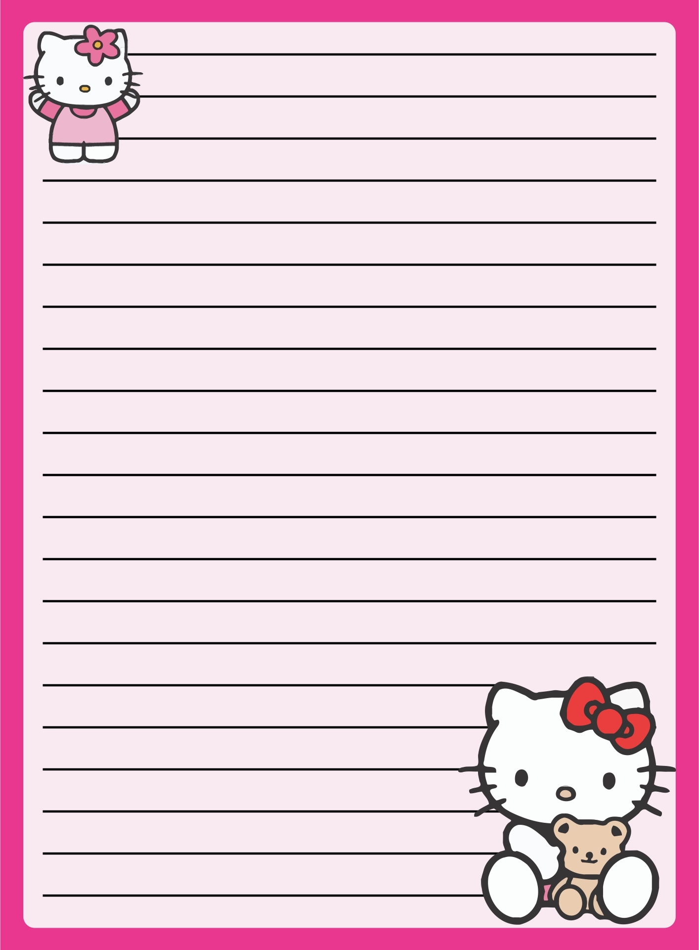 Letter Paper Cute 10 Free PDF Printables Printablee