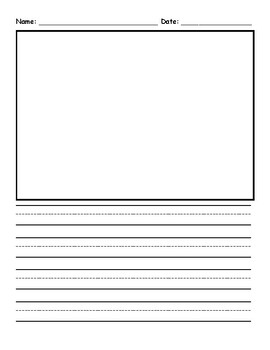 Lined Paper With Space For Drawing Printable Lined Paper With Space For Drawing Printable