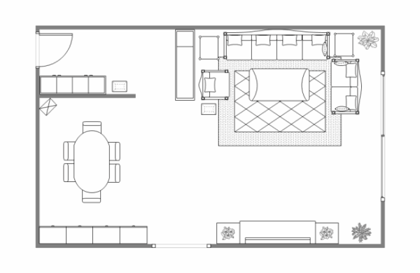 Printable Living Room Floor Plans Design Blank