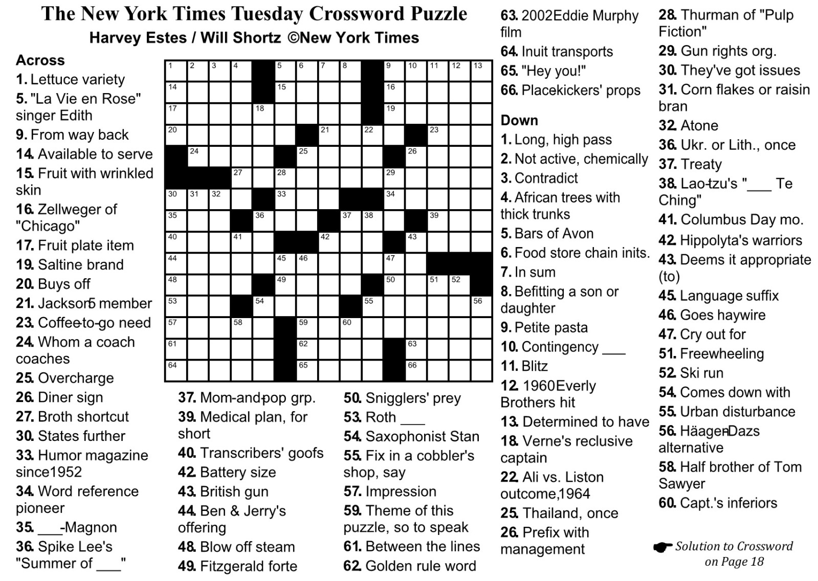 Los Angeles Times Crossword Puzzle For Today Printable Los Angeles Times Crossword Puzzle For Today Printable